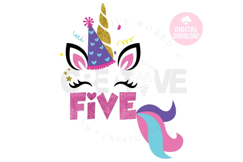 Free Free 5Th Birthday Unicorn Svg Free 112 SVG PNG EPS DXF File