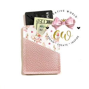 Plantilla digital de cartera de tarjeta / Plantilla de cartera / Cartera de tarjeta pequeña SVG / Cartera de tarjeta de 2 capas unisex / PDF / Descarga instantánea / CW002