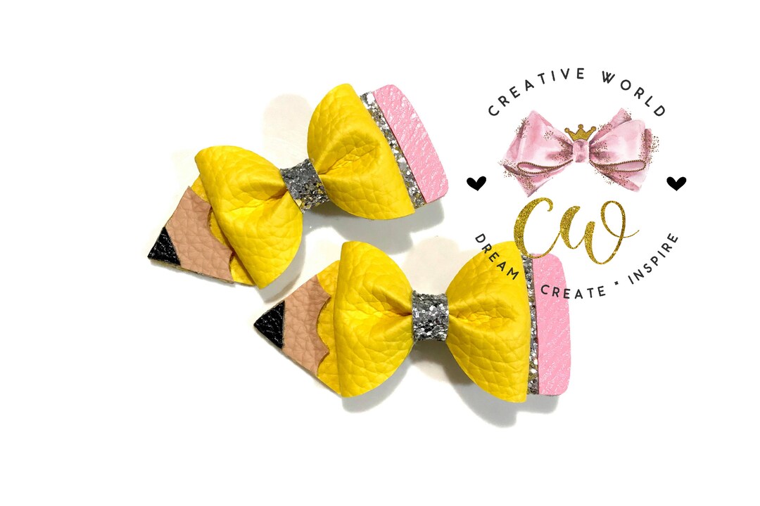 Pencil Pinch Bow Digital Template Pinch Bow Template Hair - Etsy