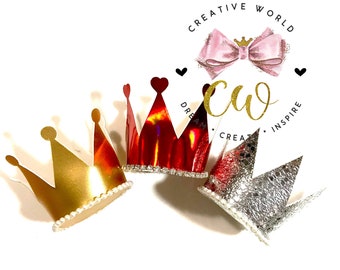 3 in 1 Princess Crown Hair Bow Digital Template | Crown Bow Template | Hair Bow SVG | PDF | DXF | CWC006