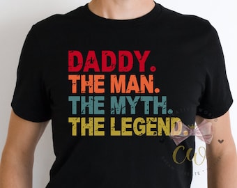 Daddy | Daddy svg | Daddy The Man The Myth The Legend svg | Daddy | Distressed | Vintage T shirt svg | Instant Download