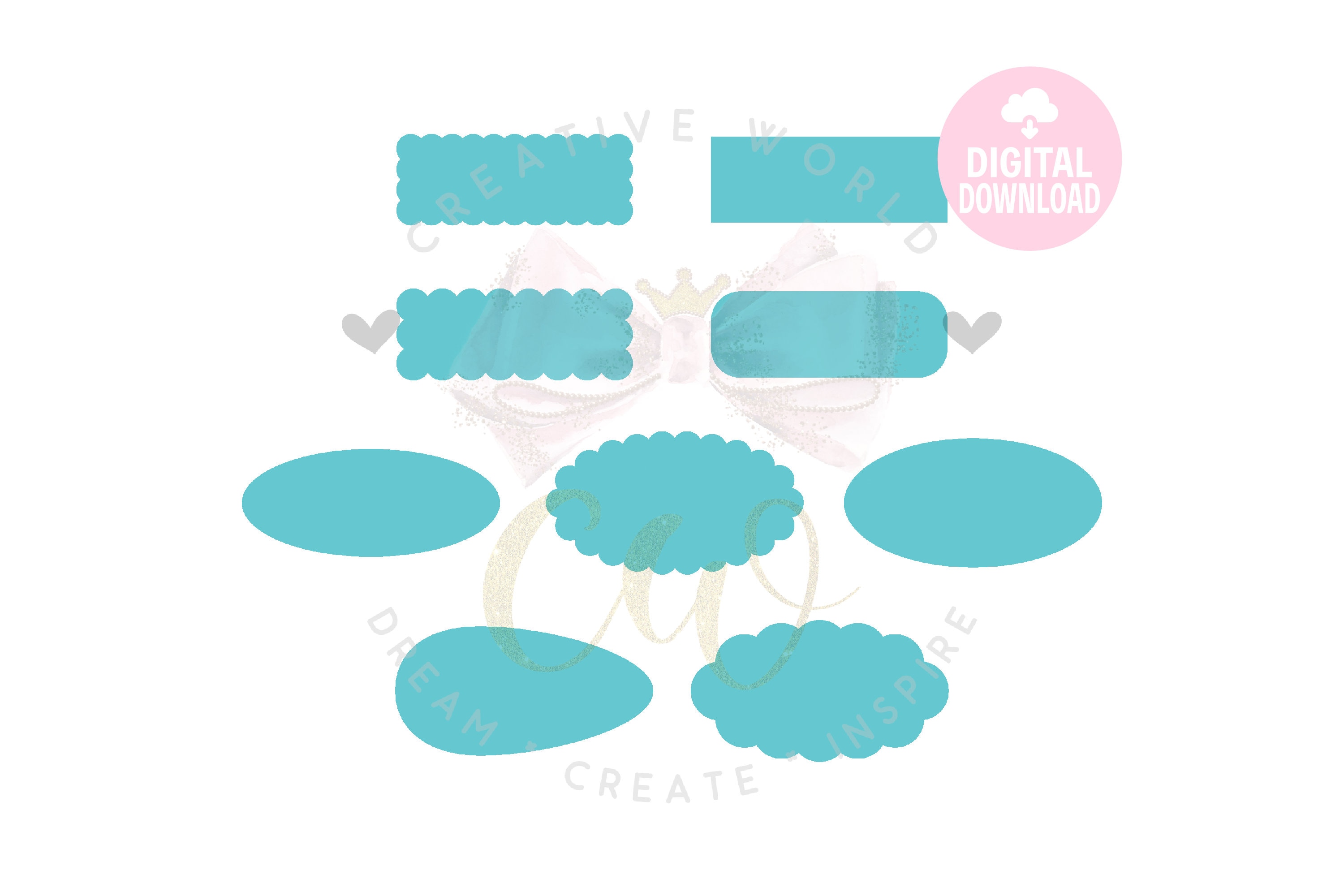 Set of 9 Snap Clip Svg Snap Clip Digital Template Snap Etsy Australia