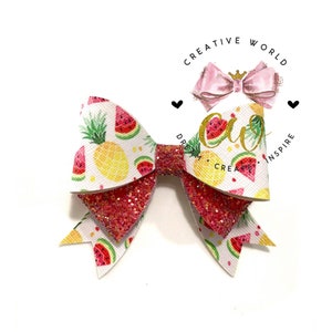 Classic Hair Bow Digital Template | Hair Bow Template | Hair Bow SVG | PDF | DXF | Instant Download | CWC152