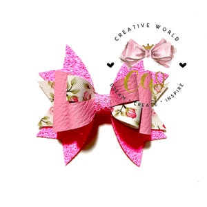 New Classic Hair Bow Digital Template | Hair Bow Template | Hair Bow SVG | PDF | DXF | Instant Download | CWC175
