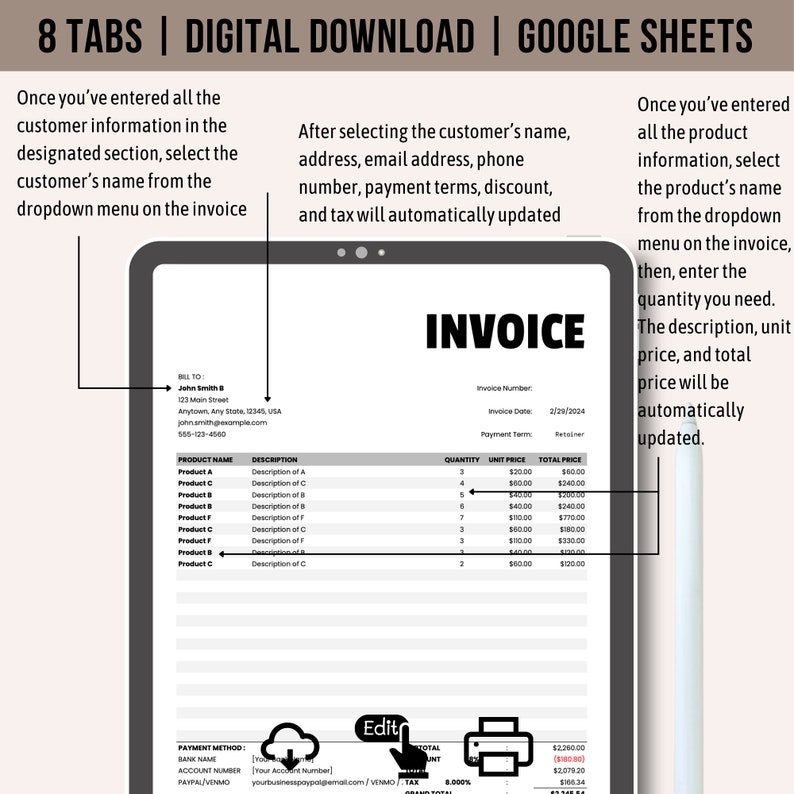 Effortless Smart Invoice Generator - Customizable Smart Invoice ...