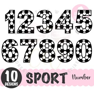 Sport Number svg | Sport Number | Sport svg | Sport Number 0-9 svg | Instant Download