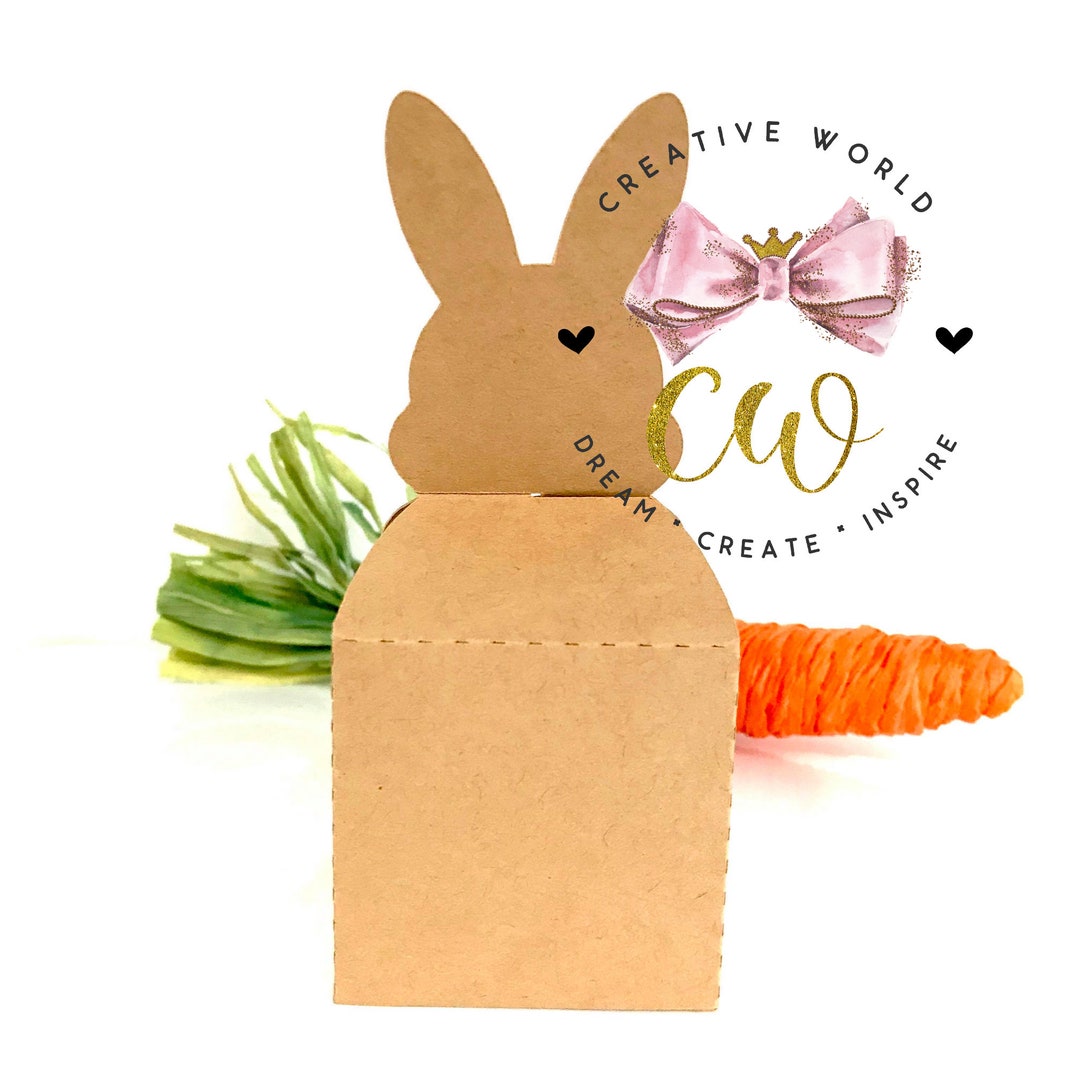 Easter Bunny Candy Box Template | Easter Bunny Favor Box Svg | Easter ...