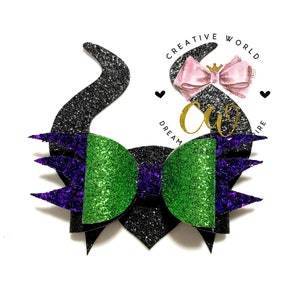 Evil Hair Bow Digital Template | Queen of Evil Hair Bow Template | Hair Bow SVG | PDF | DXF | Instant Download | CWC110