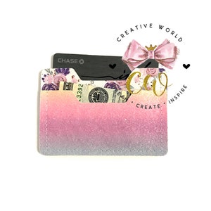 Plantilla digital de billetera de tarjeta / Plantilla de billetera / Monedero de tarjeta pequeña SVG / Monedero de tarjeta unisex de 2 capas / PDF / Descarga instantánea / CW006