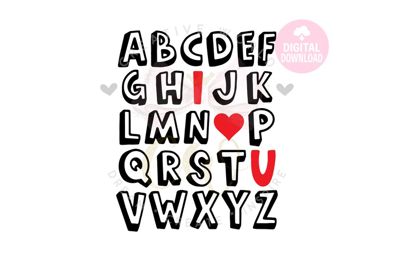 ABC I Love You SVG ABC I Love You Svg Abc Svg - Etsy