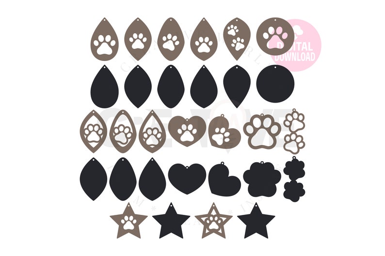 Free Free Paw Print Earring Svg Free 653 SVG PNG EPS DXF File