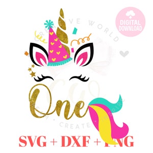 1st Birthday Unicorn SVG | Unicorn SVG | Unicorn 1st Birthday SVG | Unicorn | Birthday svg