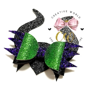 Evil Hair Bow Digital Template | Queen of Evil Hair Bow Template | Hair ...
