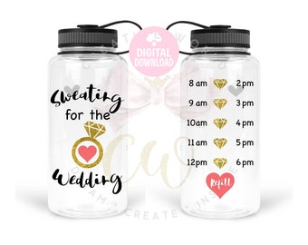 Sweating for the wedding svg | Wedding Water Bottle svg | Water Bottle svg | Working Out svg | Fitness svg