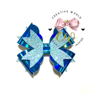 Hair Bow Digital Template | Hair Bow Template | Hair Bow SVG | PDF | DXF | Instant Download | CWC167