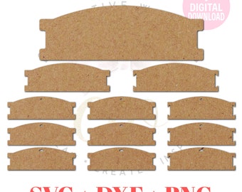 12 Templates ~ 3 X 9 Headband Display Template | Hair Bow Display Card SVG | Hair Bow Display Card | BDC021