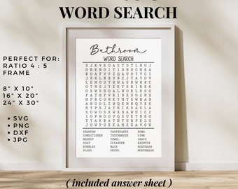 Bathroom word search svg | Bathroom word search | Forgot your phone svg | Bathroom sign svg | Bathroom | Restroom svg | Instant Download