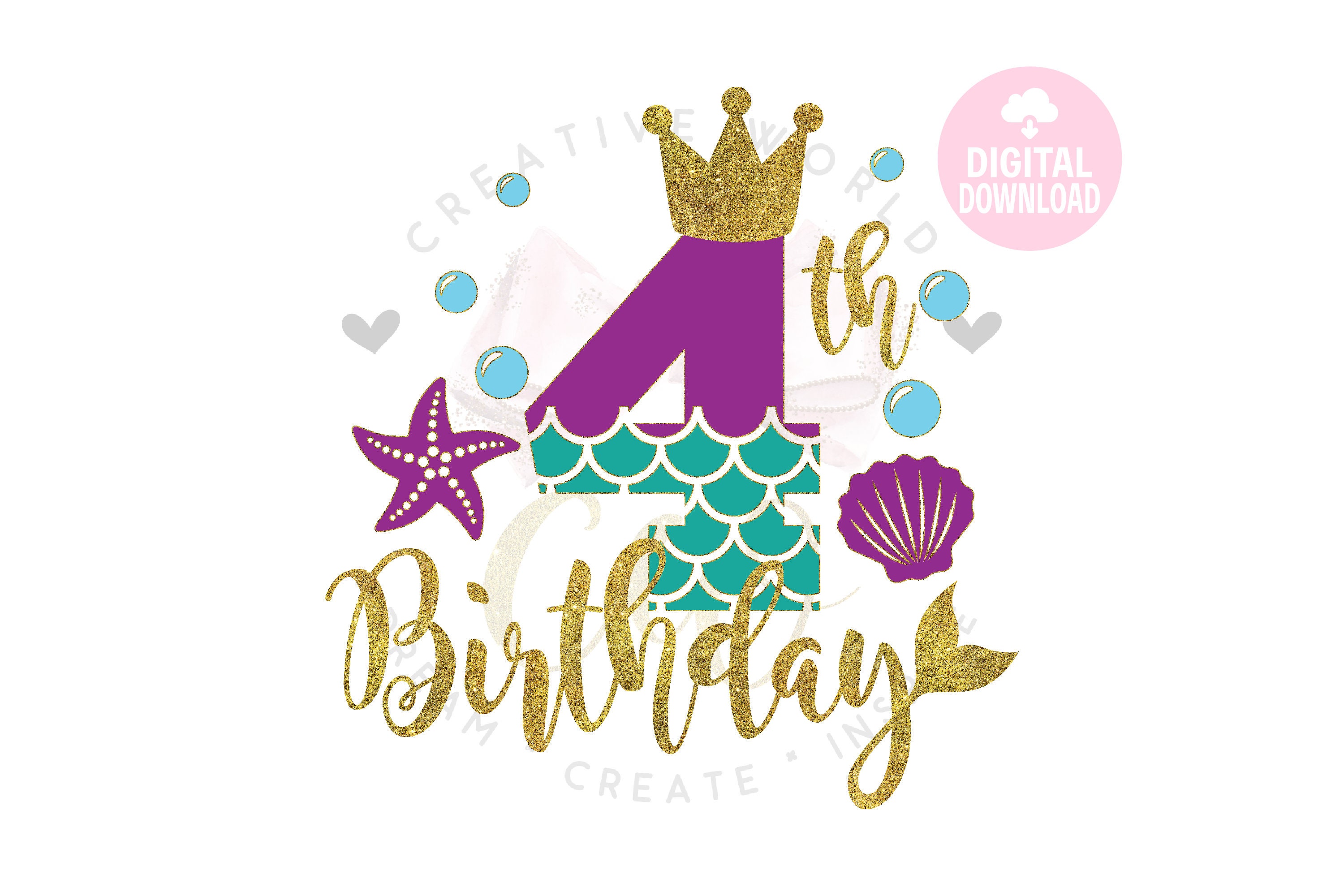Free Free Mermaid Svg Birthday 411 SVG PNG EPS DXF File