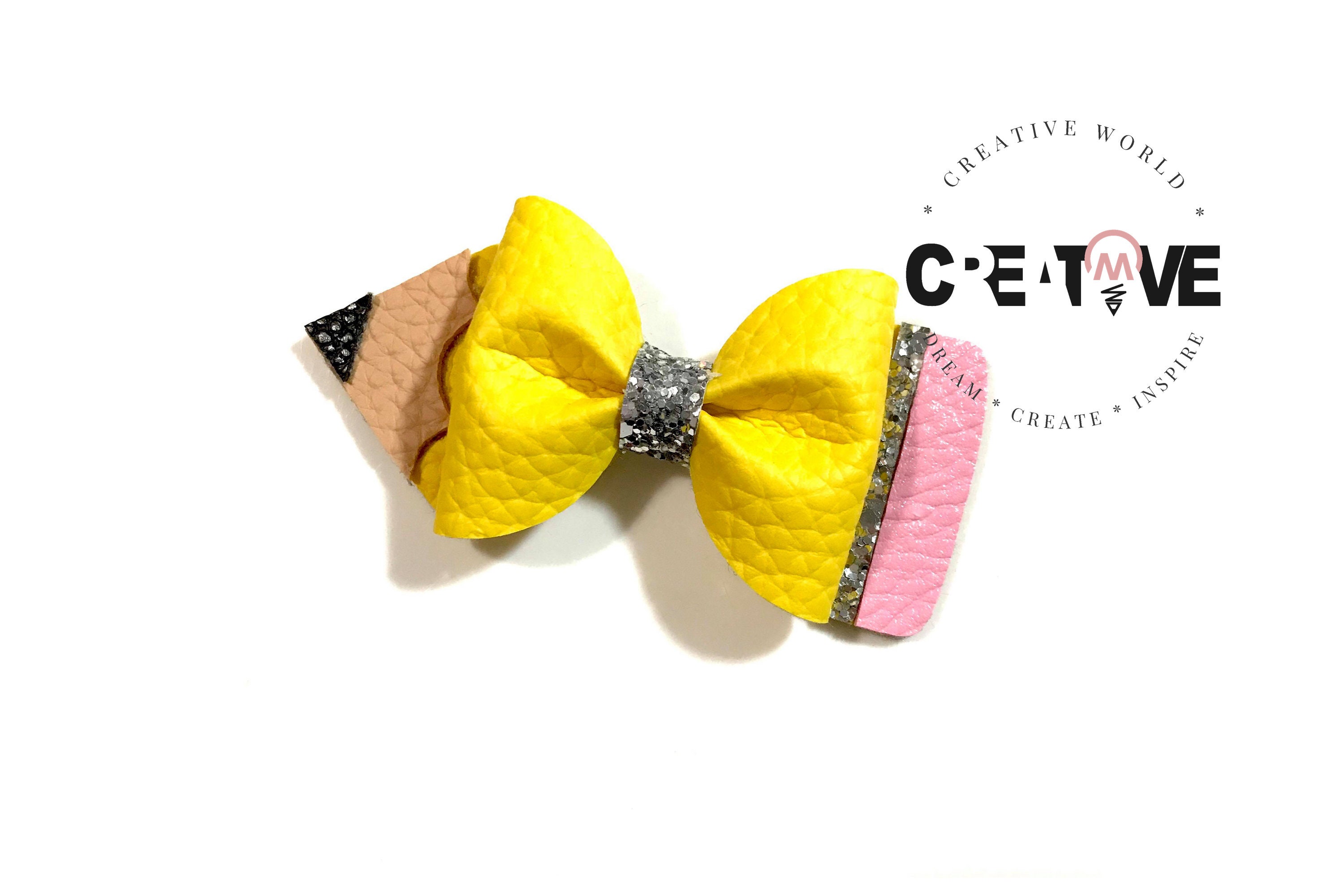 Pencil Pinch Bow Digital Template Pinch Bow Template Hair | Etsy