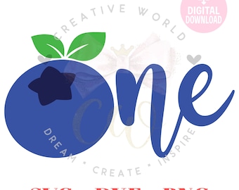 Blueberry One Birthday svg | Blueberry svg | Blueberry | 1st Birthday | Cake Topper svg | Blueberry 1st Birthday svg | Instant Download