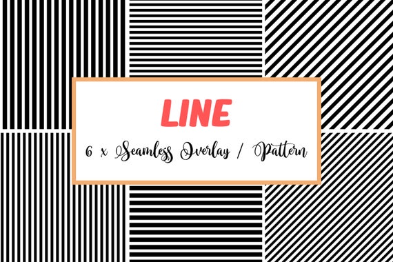 Line Seamless Pattern SVG Line Seamless Overlay 6 X Line | Etsy