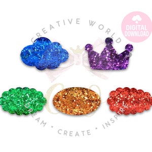 Set of 5 Snap Clip svg | Snap Clip Digital Template | Snap Clip | Snap Clip svg | SVG | PDF | DXF | SC002