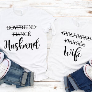 Girlfriend Fiancee Wife svg | Boyfriend Fiance Husband svg | Matching Shirts | Wedding Shirt svg | Wedding svg | Instant Download