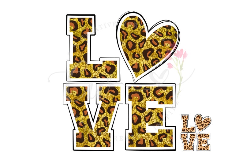 Download Love Leopard Love Leopard svg Valentines day svg Heart | Etsy
