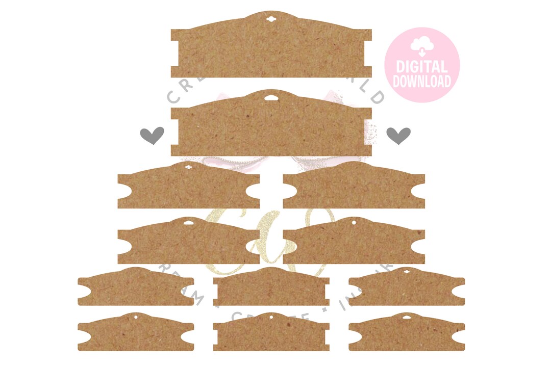 12 Templates 3 X 9 Headband Display Template Hair Bow - Etsy