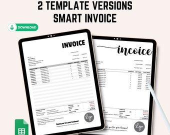 Generador de facturas inteligente sin esfuerzo: plantilla de factura inteligente personalizable para pequeñas empresas Descarga instantánea