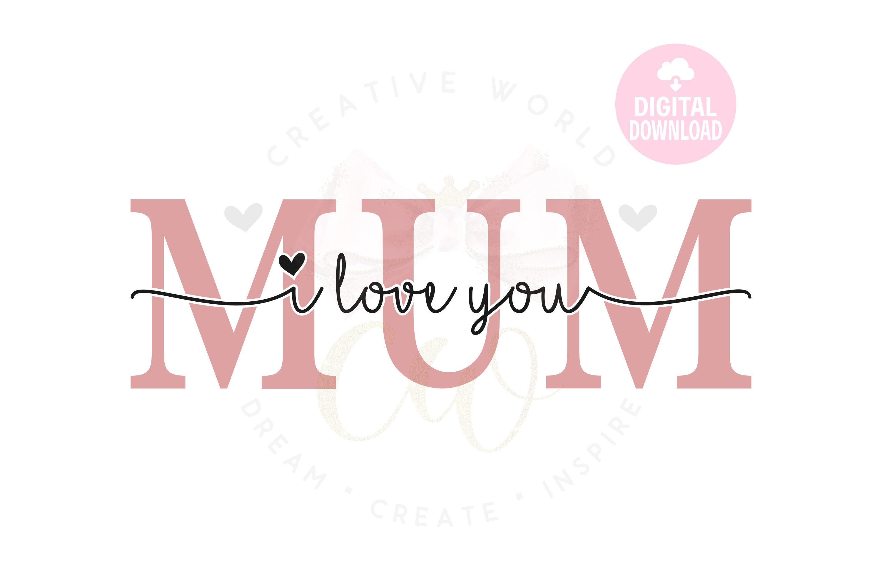 Mum I Love You Svg Mum We Love You Svg Mother Svg - Etsy UK