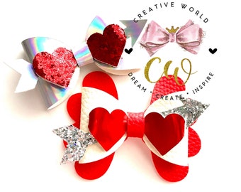 New Cupid Love Bow Digital Template | Hair Bow Template | Hair Bow SVG | PDF | DXF | Instant Download | CWC129