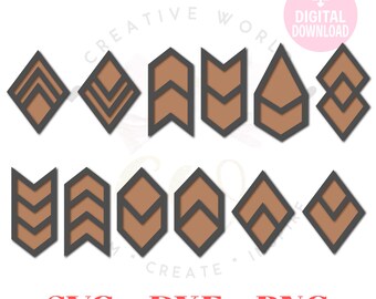 Earrings svg | Earring | Leather Earrings svg | Earring Template | hole | no hole | Laser Cut Files | Instant Download | ET008
