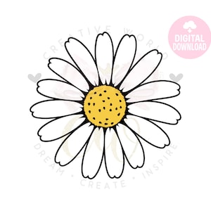 Daisy Svg Daisy Flower Svg Flower Instant Download - Etsy
