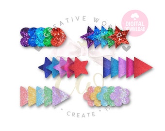 Set of 6 Snap Clip svg | Snap Clip Digital Template | Snap Clip | Snap Clip svg | SVG | PDF | DXF | SC005