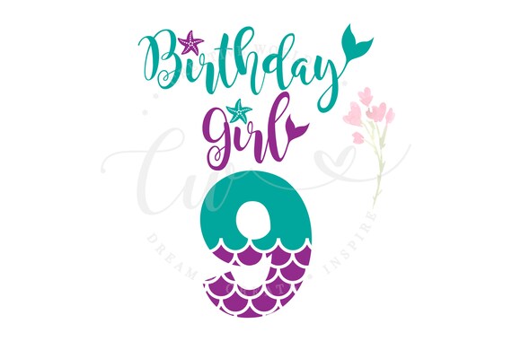 Download Free My Birthday Mermaid Svg Bundle Bundle Mermaid Birthday Girl Etsy SVG Cut Files