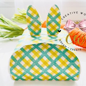 Bunny Gift Box Template | Bunny Favor Box svg | Bunny svg | Easter Box template | Instant Download