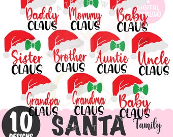 Santa svg | Santa Claus svg | Santa Family svg | Family Shirt svg | Family Bundle svg | Instant Download