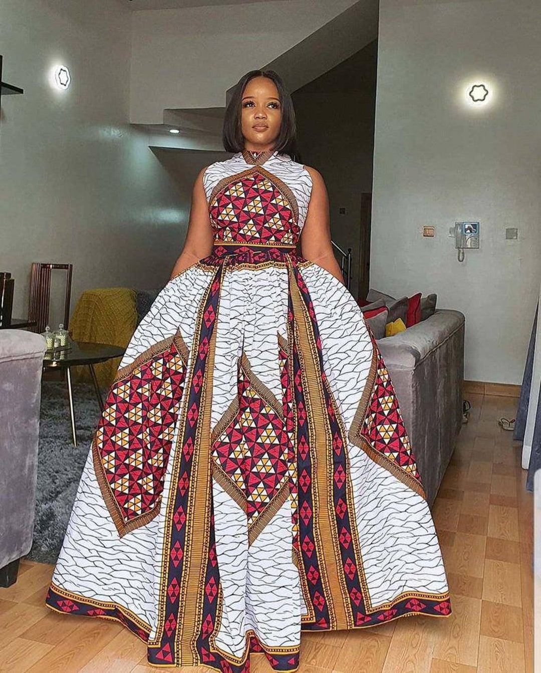 African print dresses 2017 sales