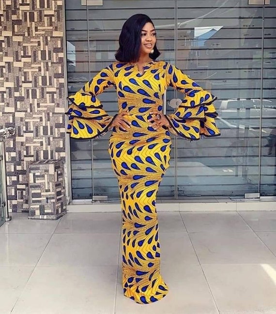 75 Beautiful Ankara Long Gown Styles Design 2024 | ThriveNaija | Ankara  long gown styles, Ankara long gown, Long gown