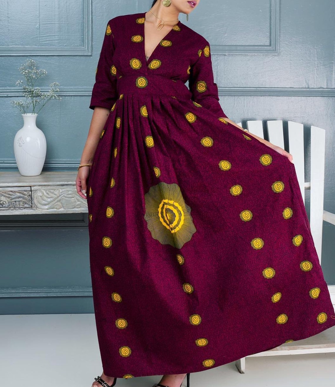 African Maxi Dress / African Dress / African Dresses / African Maxi ...