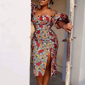 Long african print dress designs sales