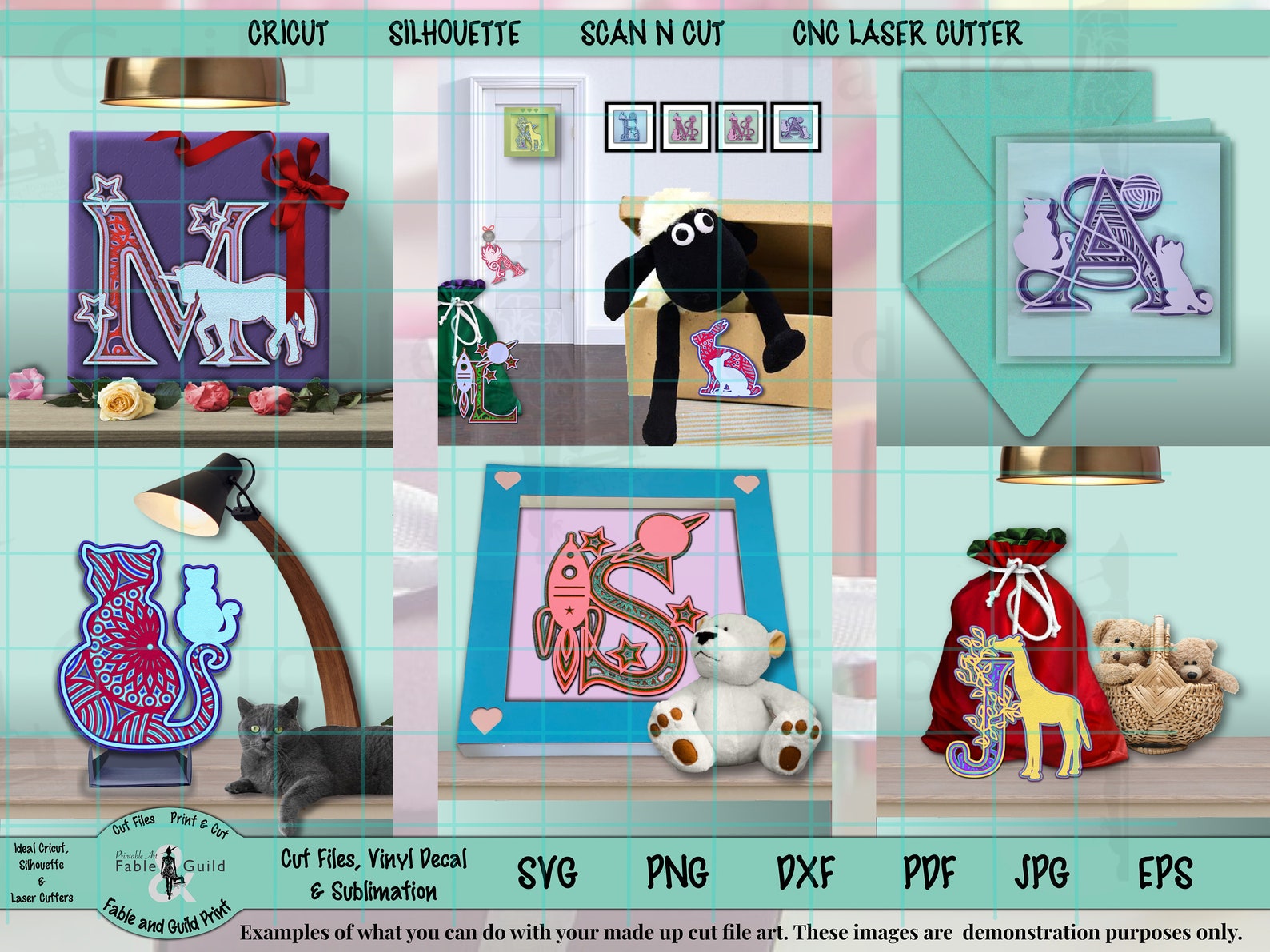 Download 3D Layered Animal SVG Giraffe Cricut Multilayer Monogram ...