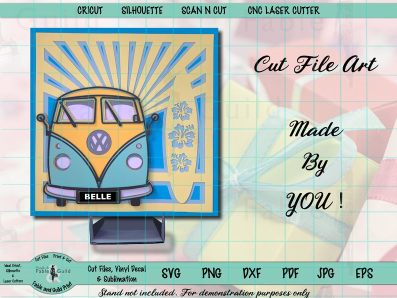 Download 3D layered vw campervan svg Multi layer Cut Files for ...
