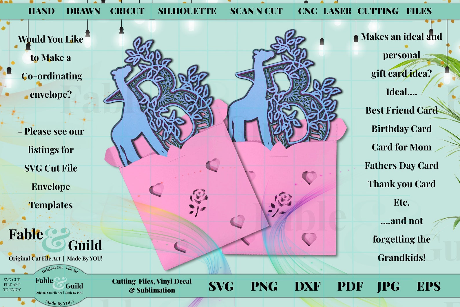 Download Multi Layered Giraffe SVG 3D Mandala Alphabet Letter B SVG ...