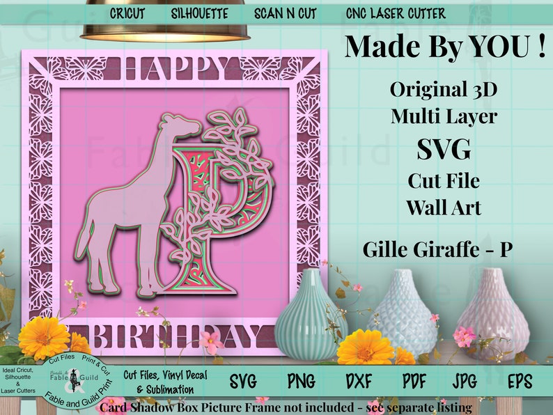 Download Giraffe Svg Zoo Animal Letter P Cricut Cutting File Etsy