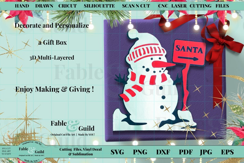 Download 3d Snowman Svg Christmas Card Svg 3d Multi Layered Cutting Cut File For Cricut Design Snowflake Snow Santa Scanncut Silhouette Boy Girl Gift Scrapbooking Papercraft Delage Com Br