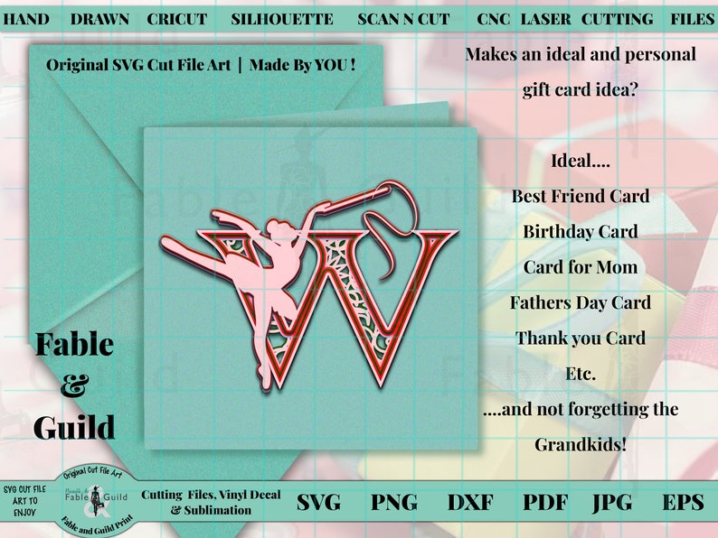 Download 3D layered Alphabet SVG Ballet Girl svg Cricut Cut File ...