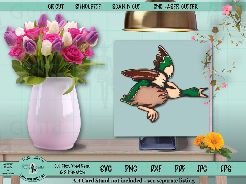Download Flying Ducks SVG Cutting file Multi layer Animal Cut File ...