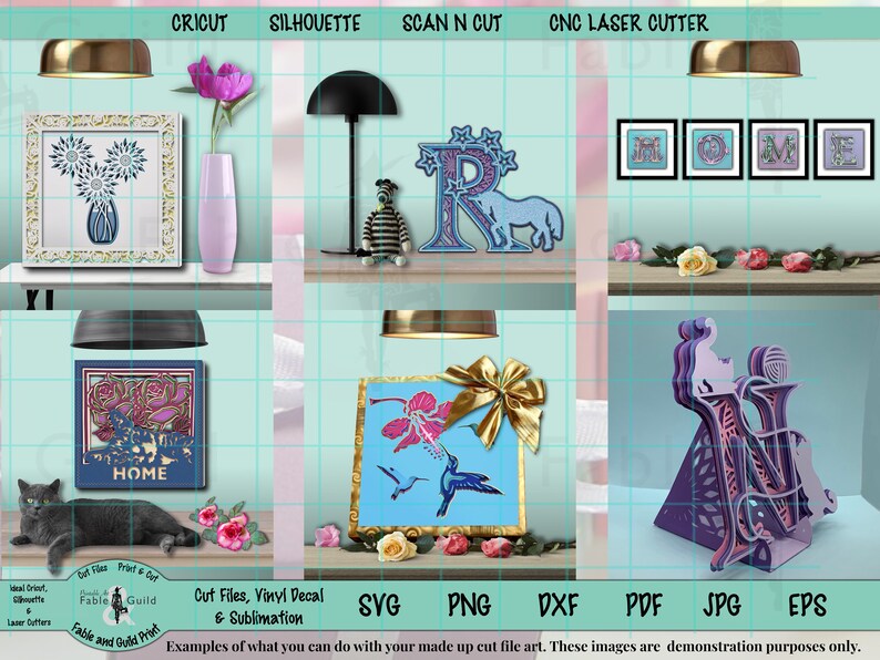Download 3D Multi layered Shadow Light Box SVG Template Cricut ...